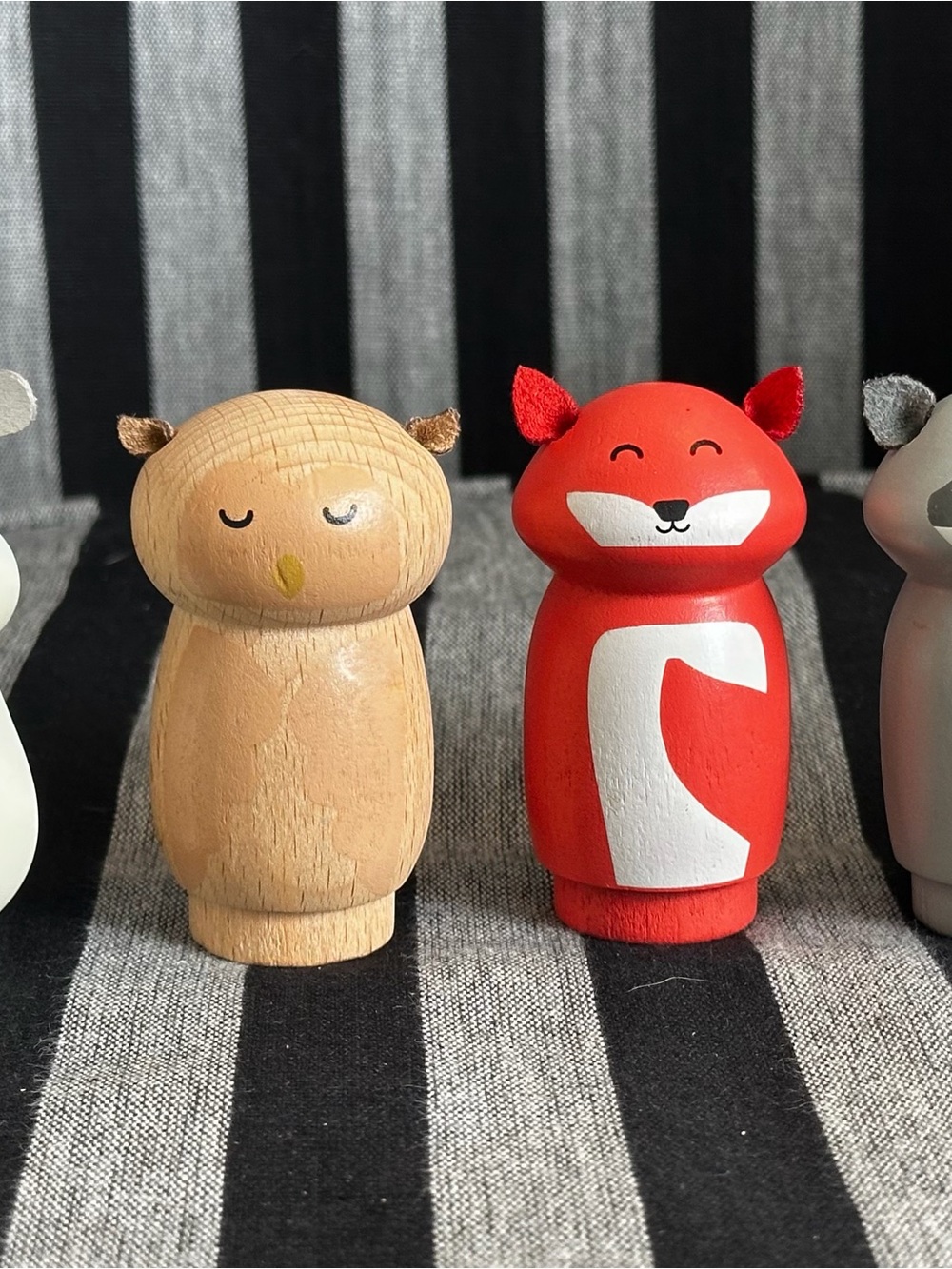 Woodland Animal Wooden Toy Set | Montessori Waldorf Forest Friends